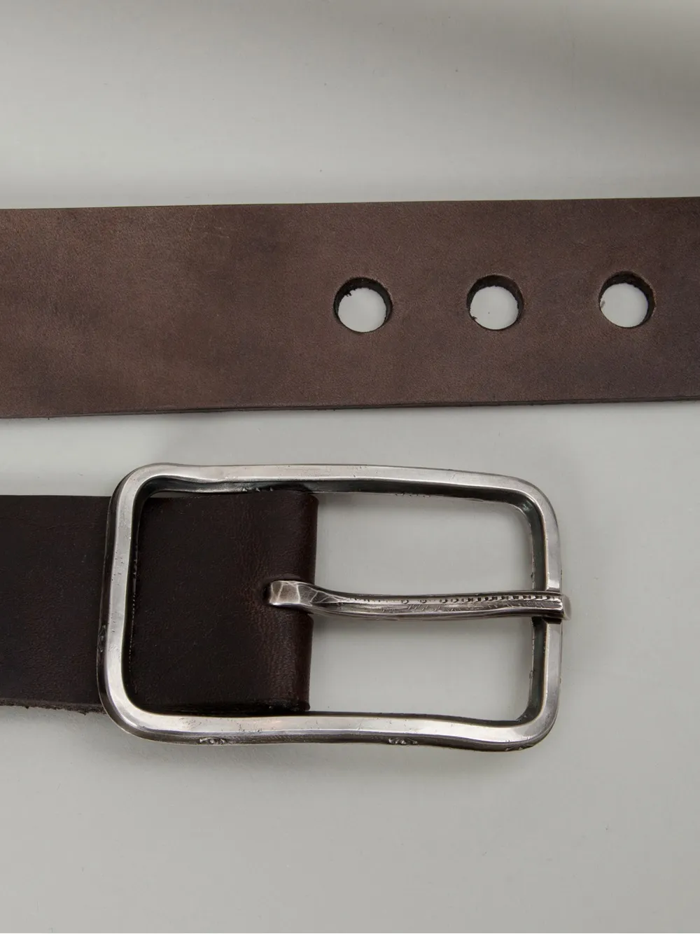 Werkstatt:münchen Buckle Belt In Gray