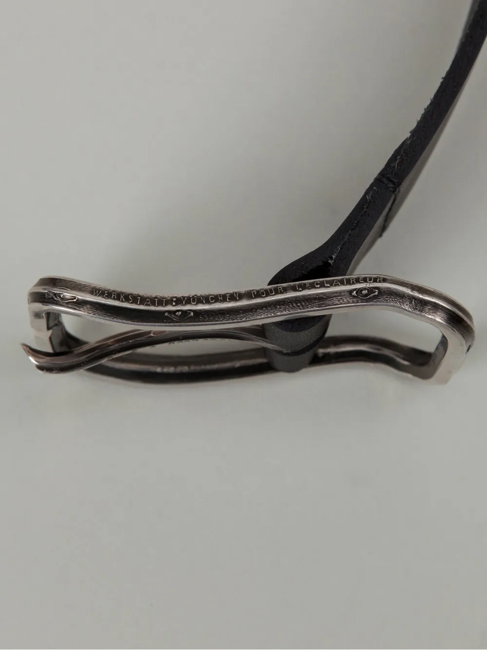 Werkstatt:münchen Buckle Belt In Black