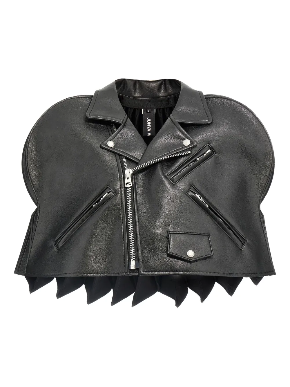 Junya Watanabe crocodile embossed structured jacket Zwart