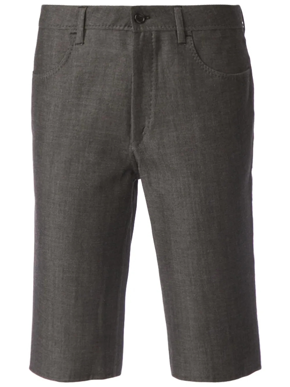 Yang Li Tailored Knee-lenght Shorts In Gray