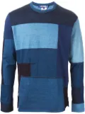 Junya Watanabe MAN patchwork sweater - Blue