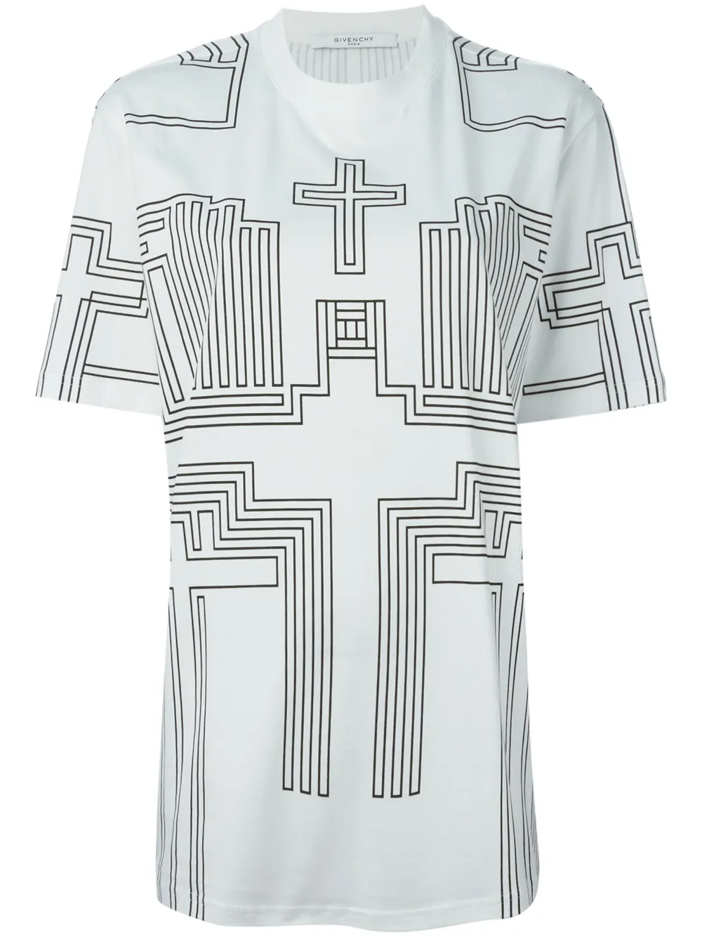 Givenchy T-Shirt mit geometrischem Print - Weiß