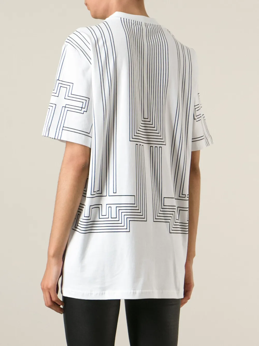 Givenchy geometric print T-shirt Wit