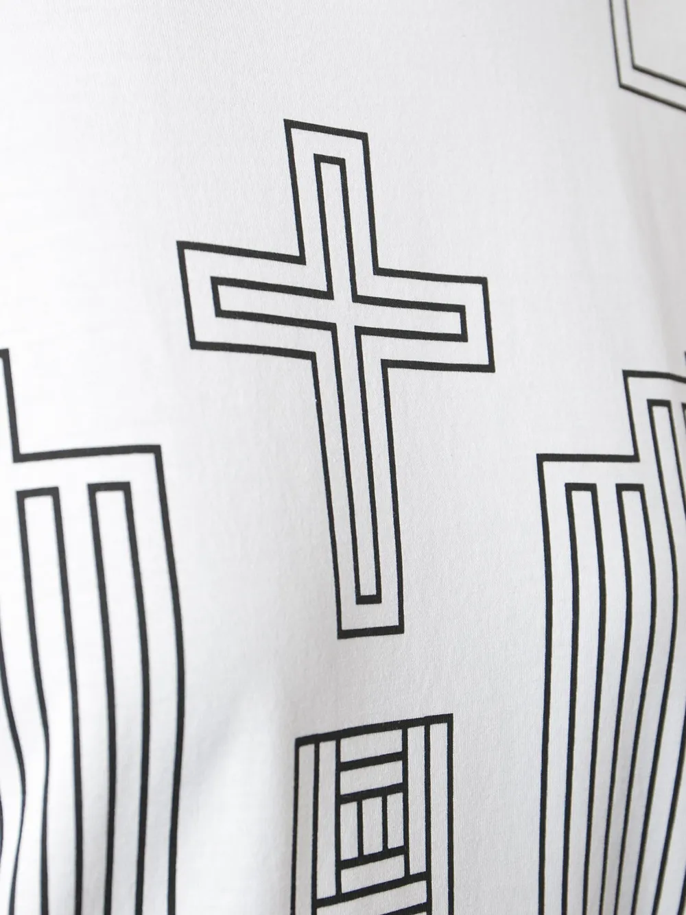 Givenchy geometric print T-shirt Wit