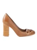 Sarah Chofakian chunky heel pumps - Brown