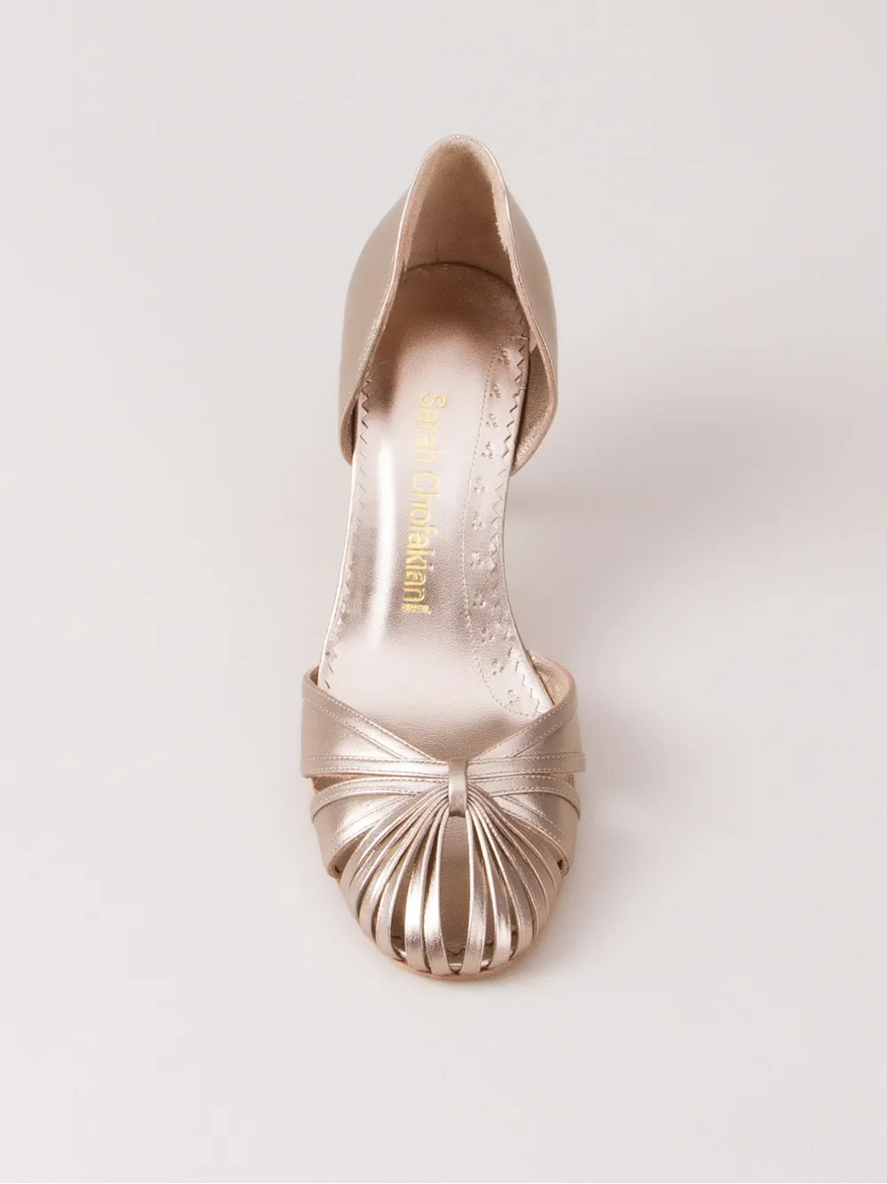Sarah Chofakian leather pumps Neutrals