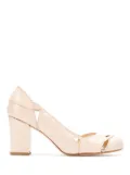 Sarah Chofakian patent leather Bruxelas pumps - Neutrals