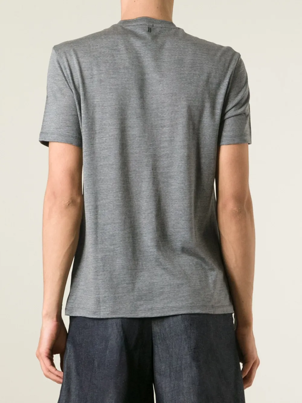 Neil Barrett crew neck T-shirt Grijs