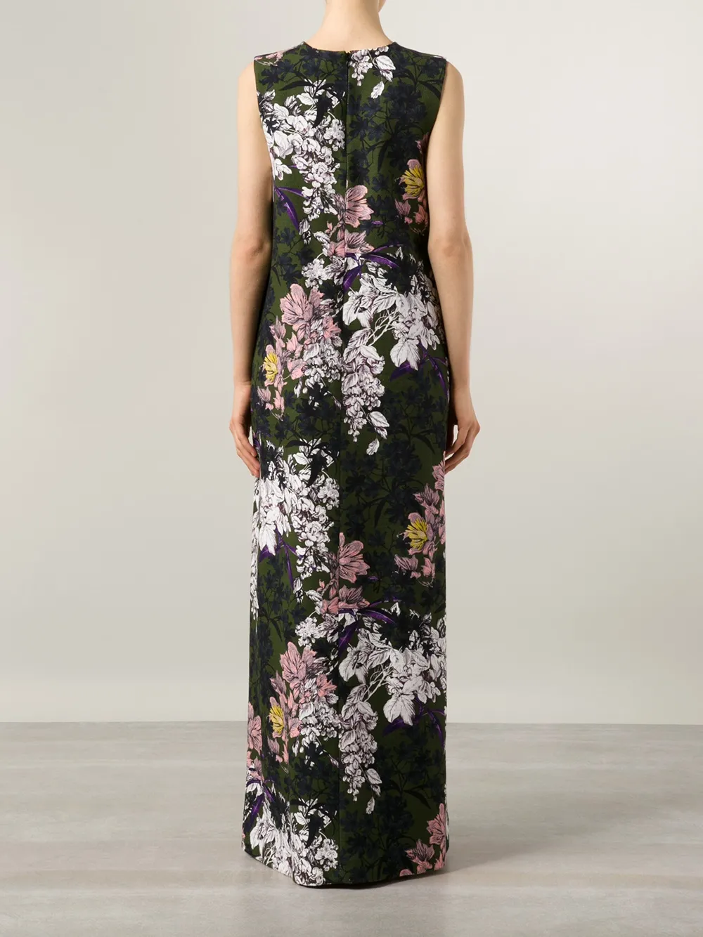 MSGM Floral Print Maxi Dress - Farfetch