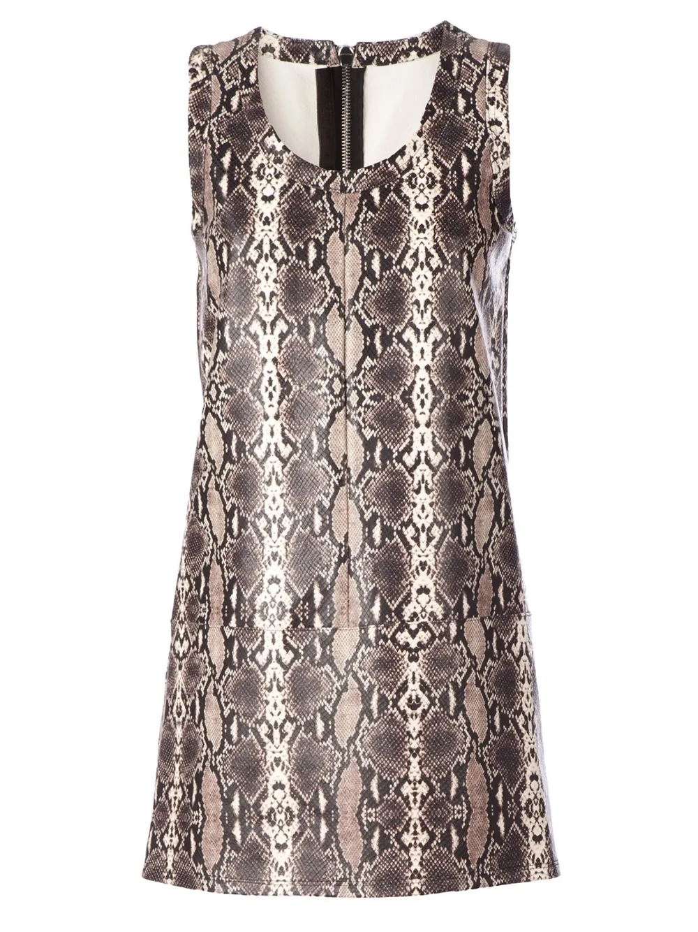 Neil Barrett python print shift dress | Black | Image 1