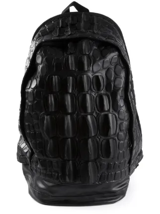 snakeskin backpack purse