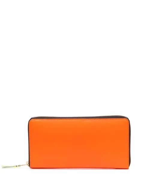 Comme Des Garçons Wallet portefeuille zippée "Super Fluo"