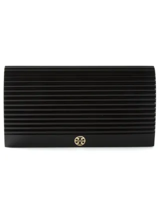 tory burch striped clutch