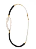 Marni fabric necklace - White