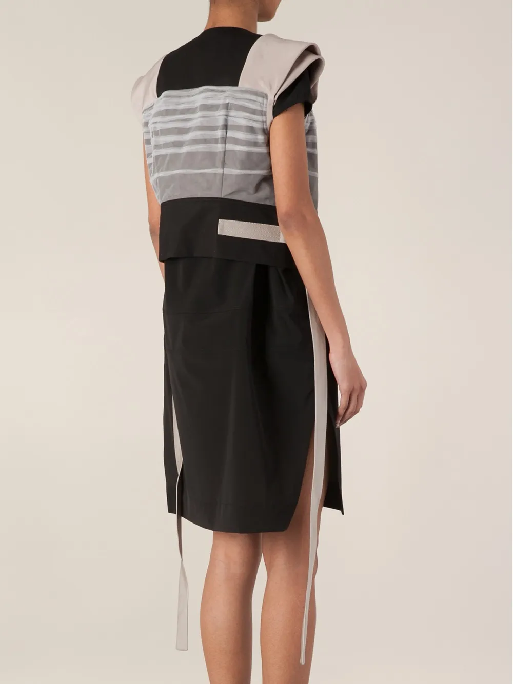 Rick Owens cropped gilet Zwart