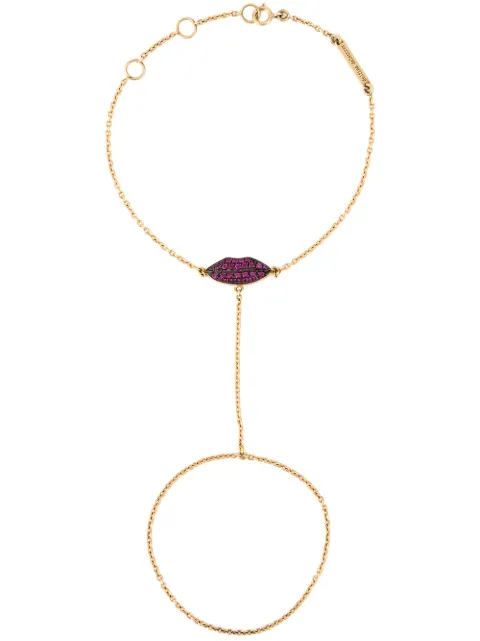Delfina Delettrez 'Kiss My Hand' lips bracelet