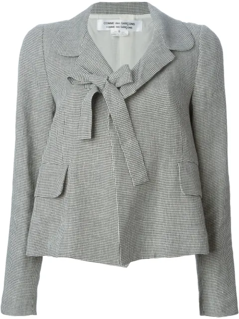 Comme Des Garçons Comme Des Garçons front bow houndstooth jacket