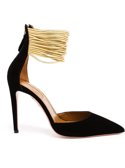 Aquazzura Suede Hello Lover Pumps 