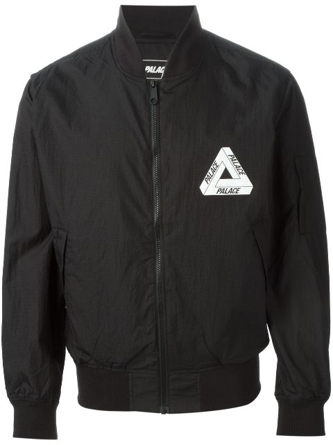 palace bomber jacket black