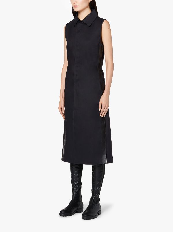 1017 ALYX 9SM Black Bonded Cotton Long Vest Dress