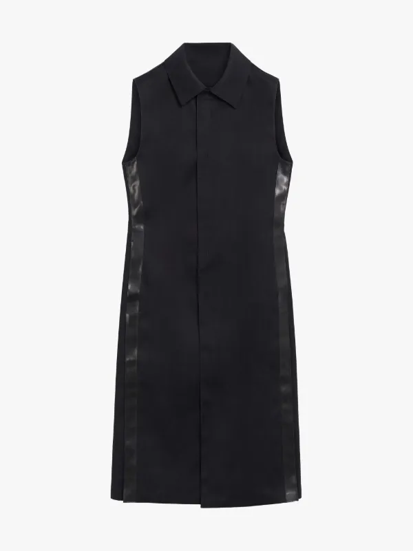 1017 ALYX 9SM Black Bonded Cotton Long Vest Dress