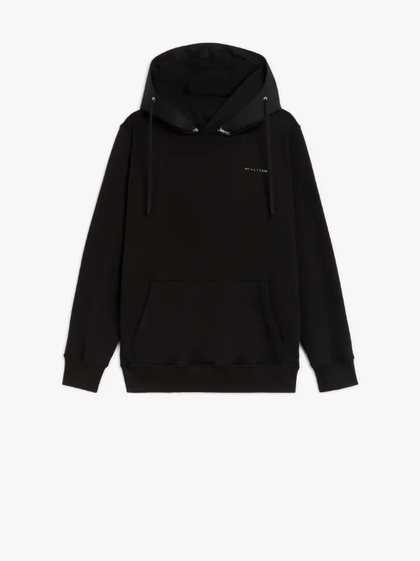 1017 ALYX 9SM Black Cotton Hooded Sweatshirt