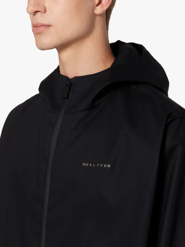 1017 ALYX 9SM Black RAINTEC Cotton Windbreaker Jacket