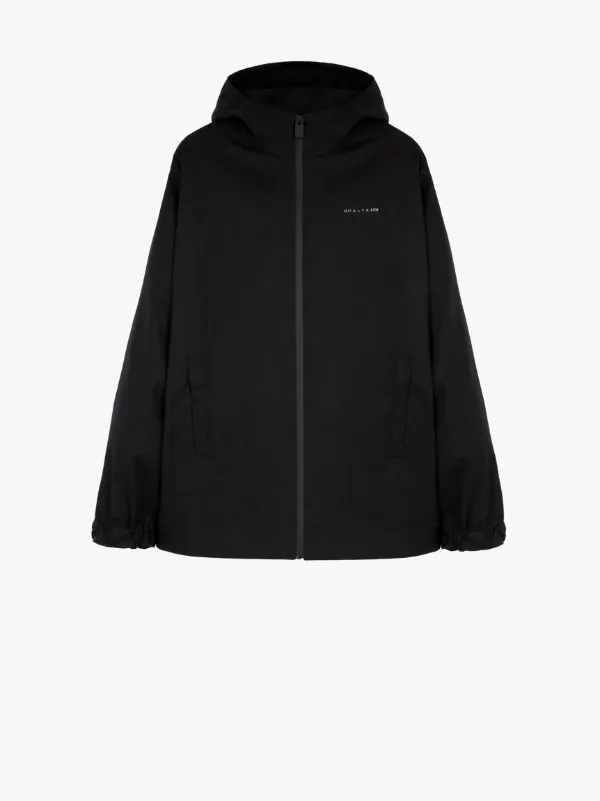 1017 ALYX 9SM Black RAINTEC Cotton Windbreaker Jacket