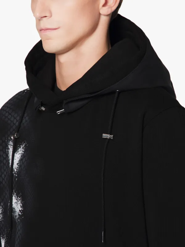 1017 ALYX 9SM Black Treated Cotton Hooded Sweatshirt