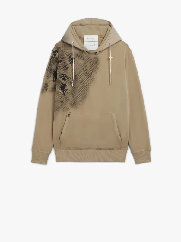 tan hooded sweatshirt