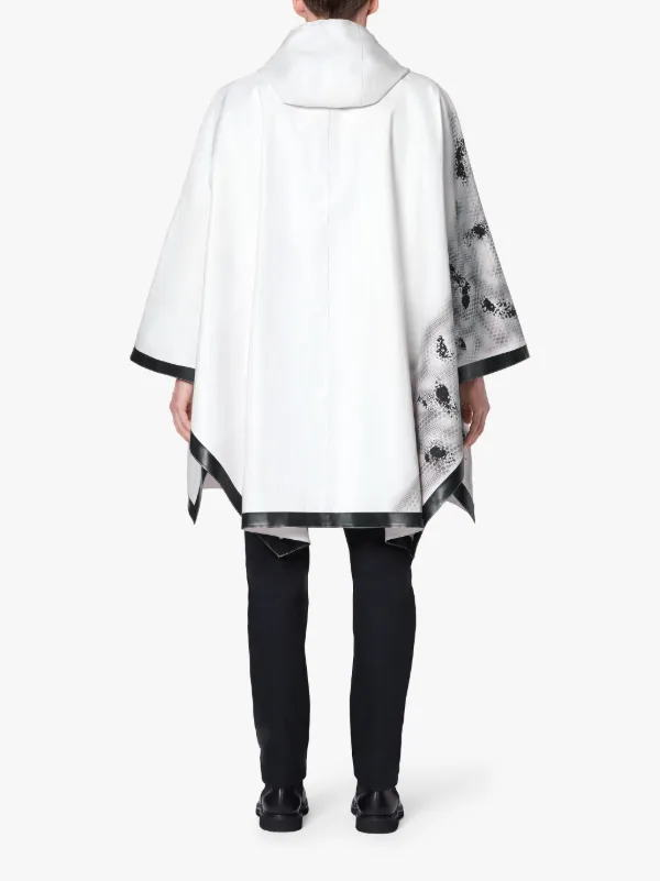 1017 ALYX 9SM White Treated Bonded Cotton Poncho