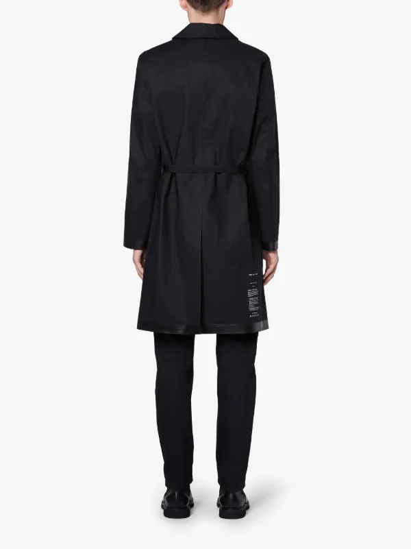 ALYX Black Bonded Cotton Belted Coat