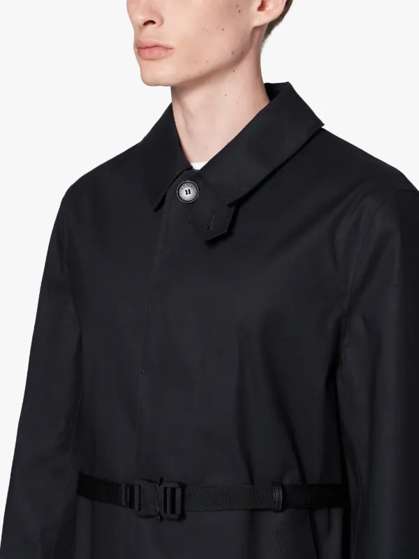 ALYX Black Bonded Cotton Belted Coat