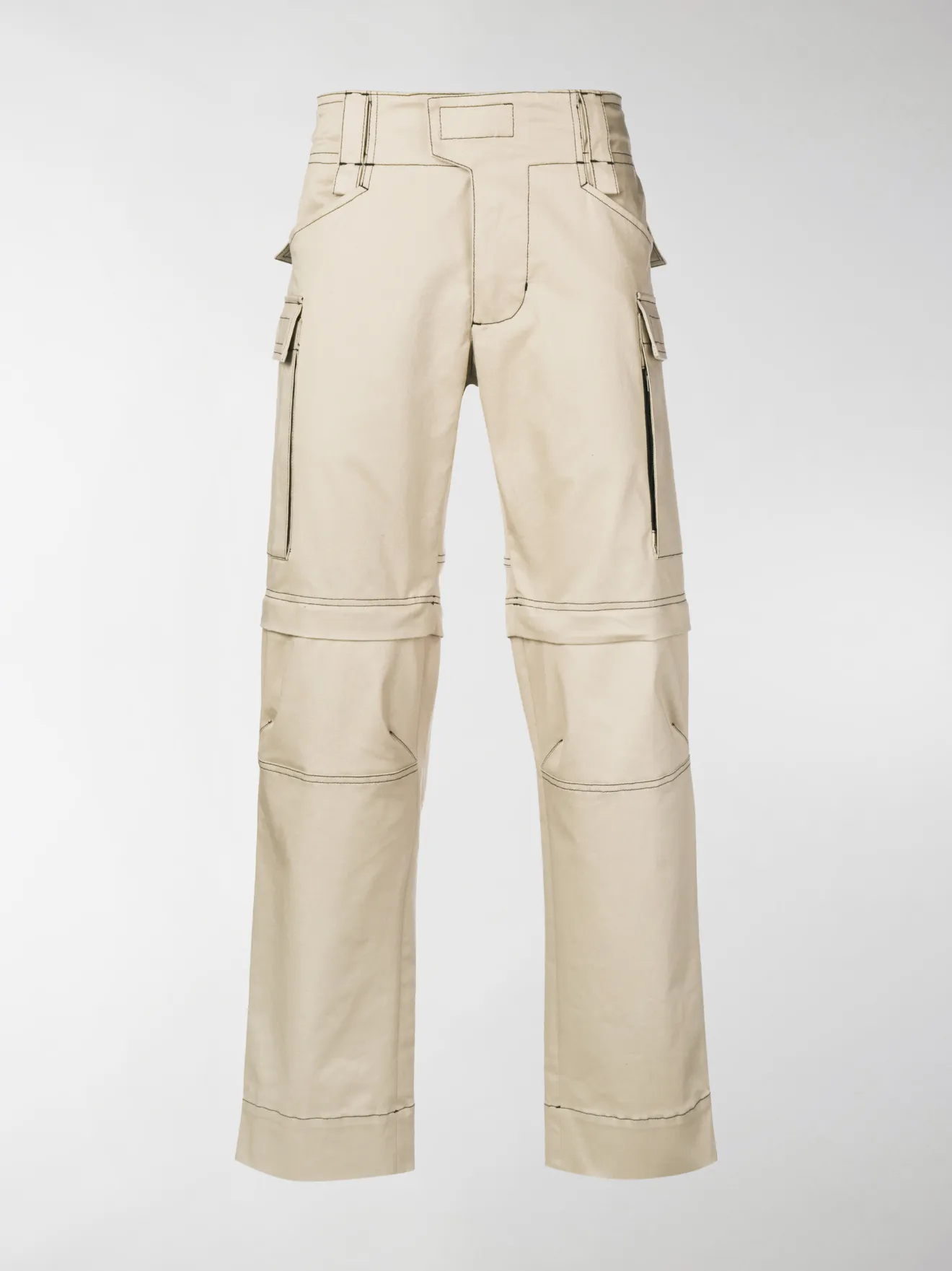 contrast stitch cargo pants mens