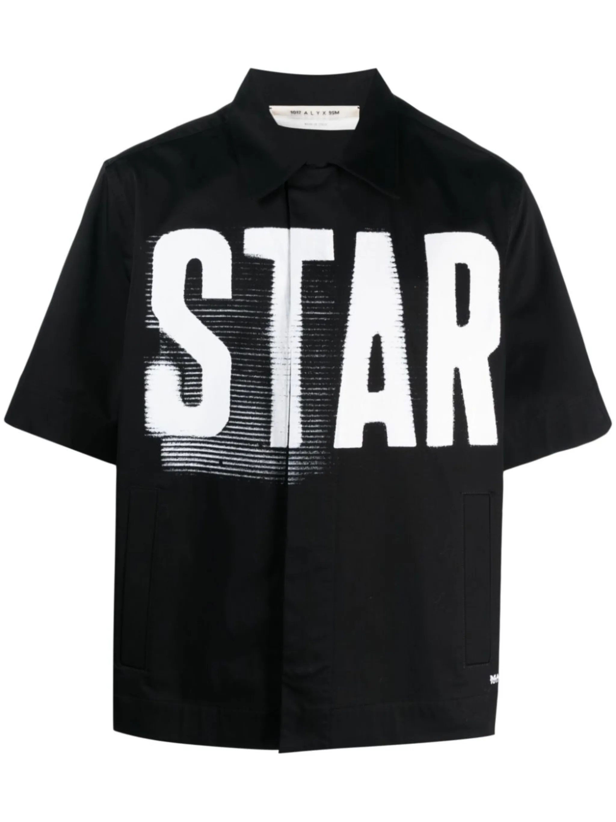 1017 ALYX 9SM Mark Flood text-print shirt | Eraldo.com FR 