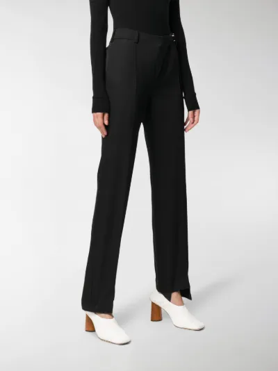 slim leg trousers