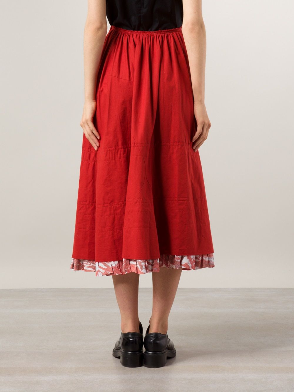 COMME DES GARÇONS REVERSIBLE A-LINE SKIRT