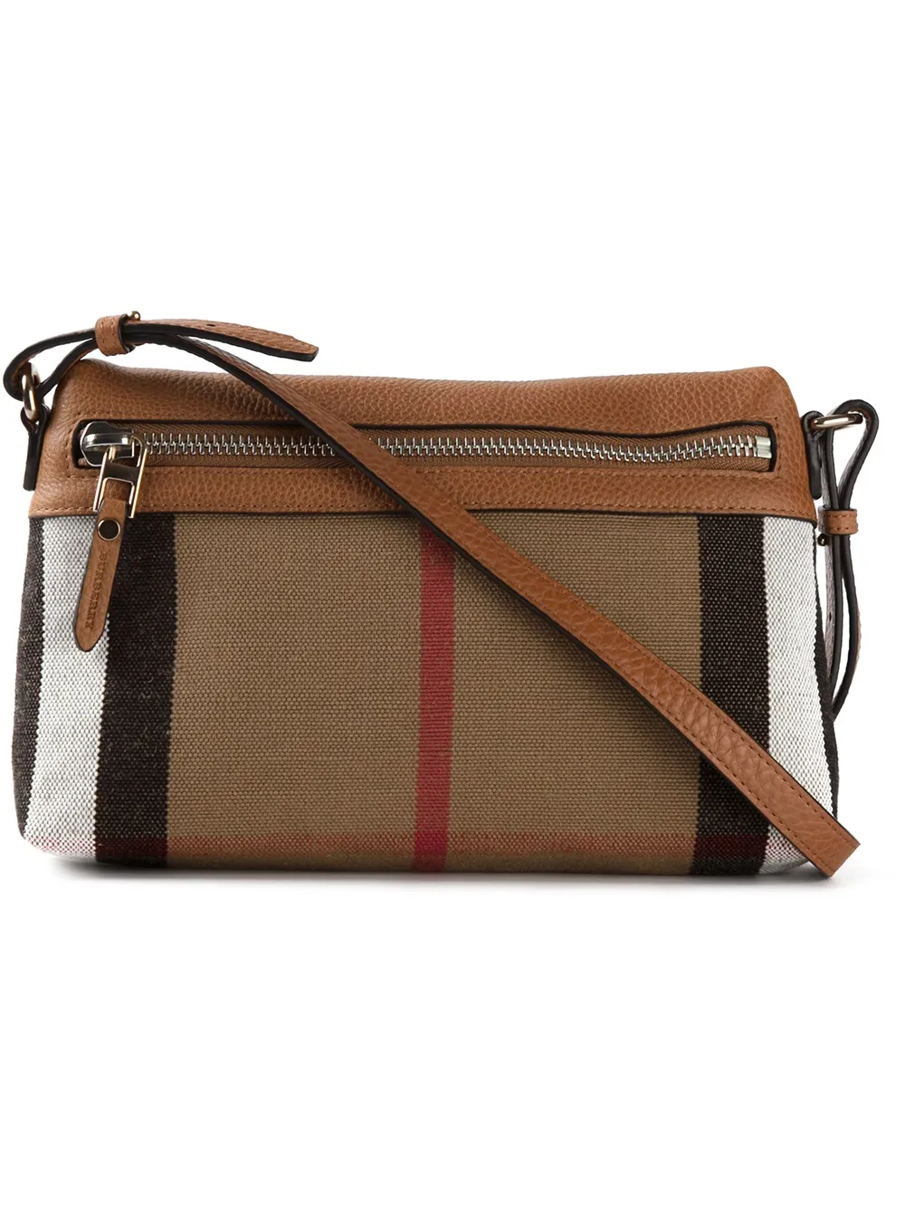 Burberry チェック柄 ショルダー - ブラウン Burberry チェック柄 ショルダー - ブラウン