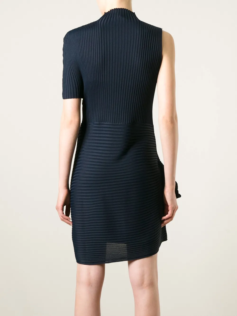 JW Anderson asymmetric ribbed dress Blauw