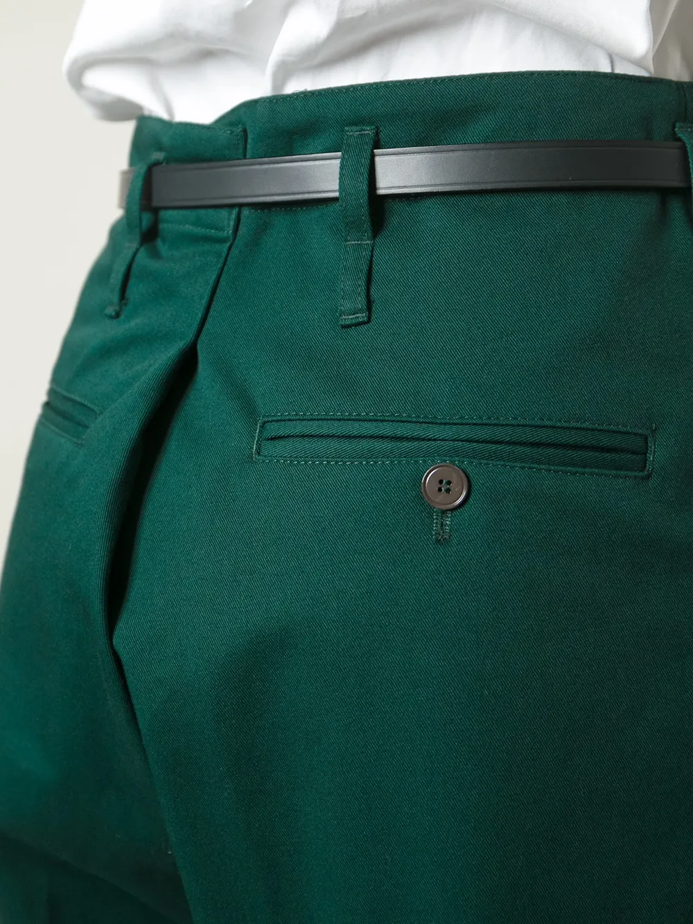 Golden Goose 'kate' Belted Shorts In Green