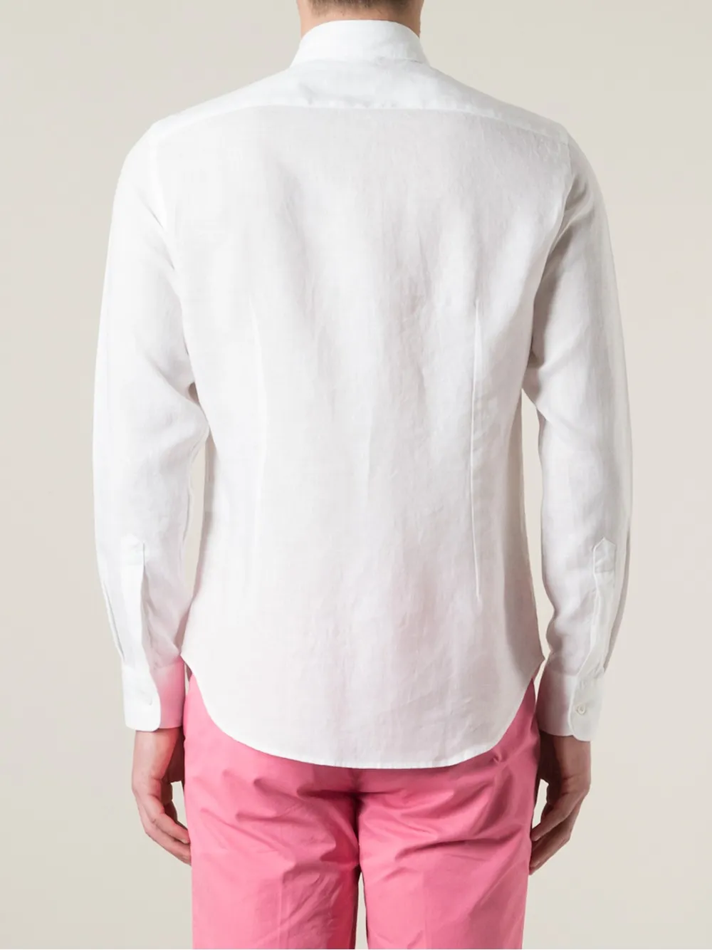 ASPESI spread collar shirt Wit