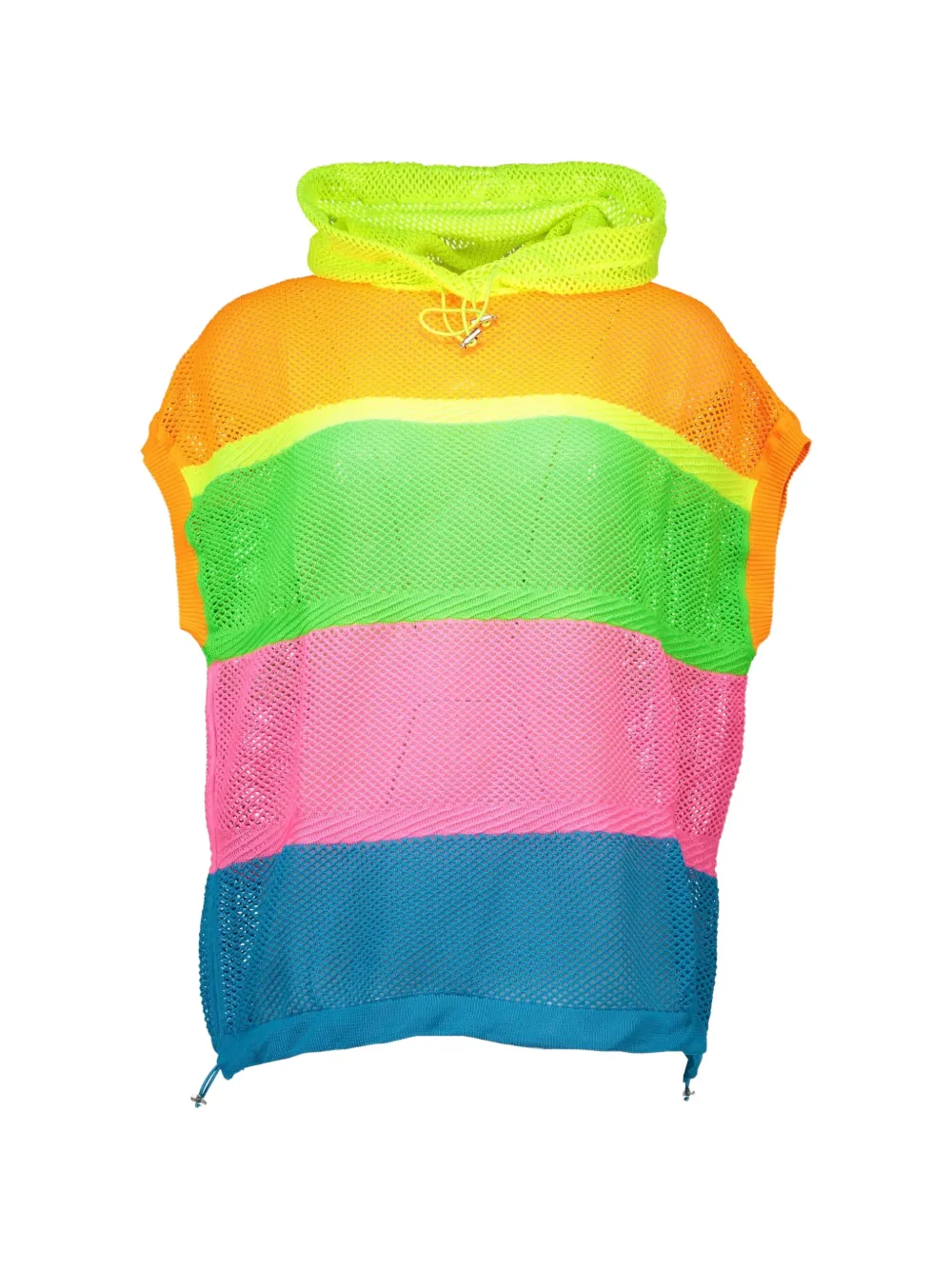 Love Moschino striped mesh sleeveless hoodie · 40