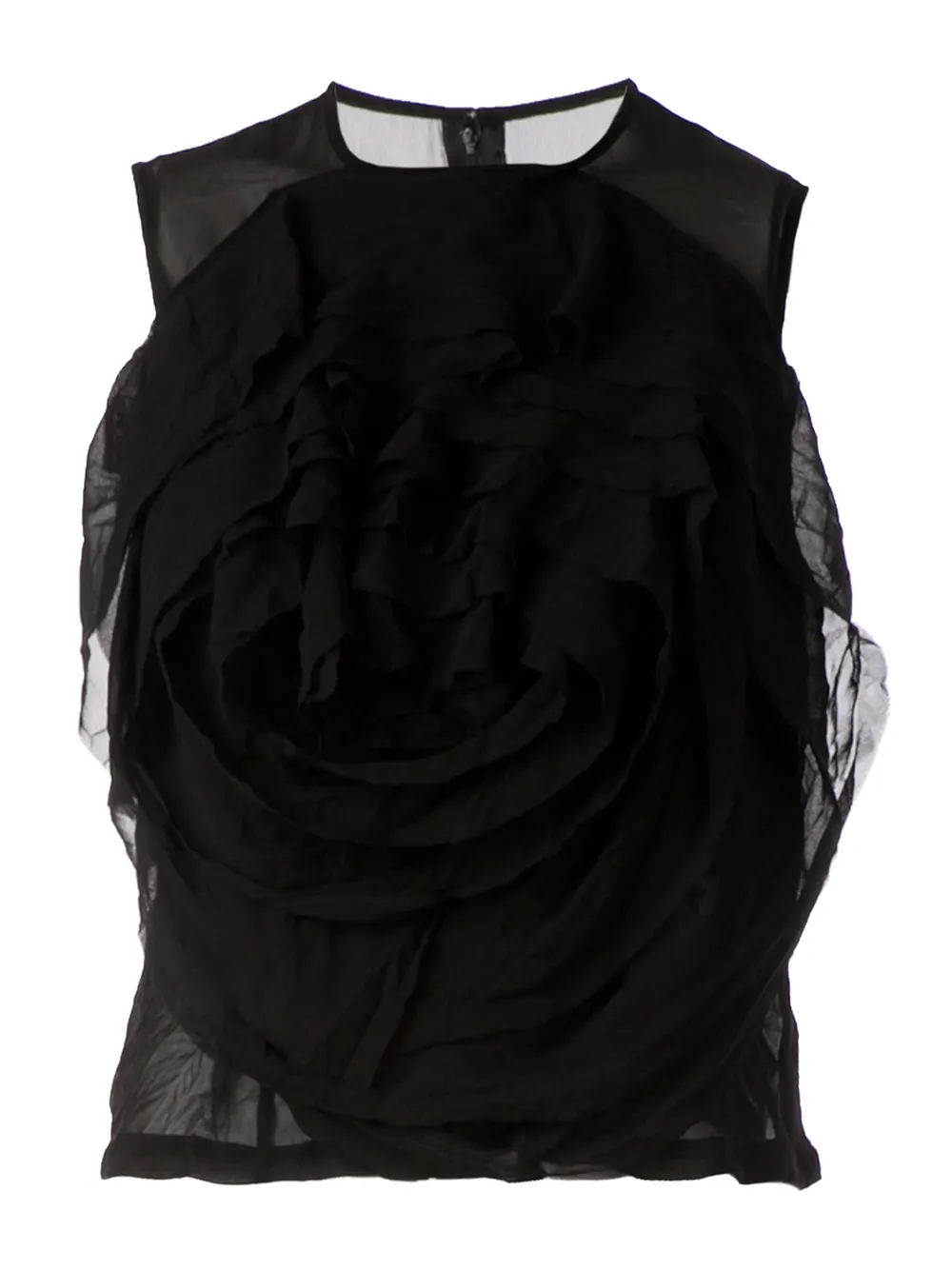 Comme Des Garçons ruffled sleeveless top