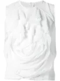 Comme Des Garçons ruffled front top - White