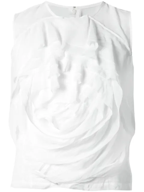Comme Des Garçons ruffled front top
