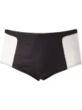 Amir Slama two-tone panel swim shorts - Black