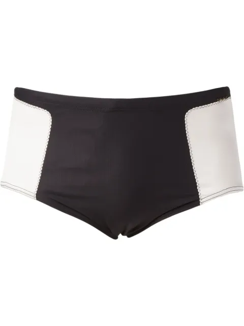 Amir Slama shorts de playa con paneles y diseño de dos tonos