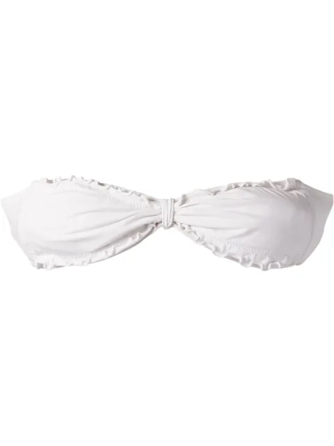 Amir Slama ruffled trim bandeau bikini top