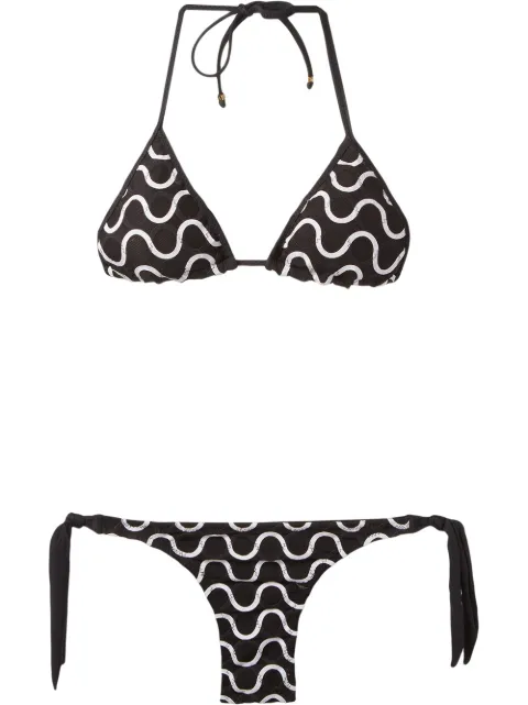 Amir Slama set de bikini con motivo de remolino