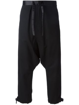 comme des garcons drop crotch pants